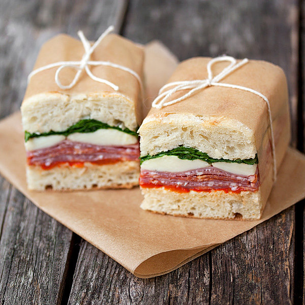 pressed italian picnic sandwiches 1